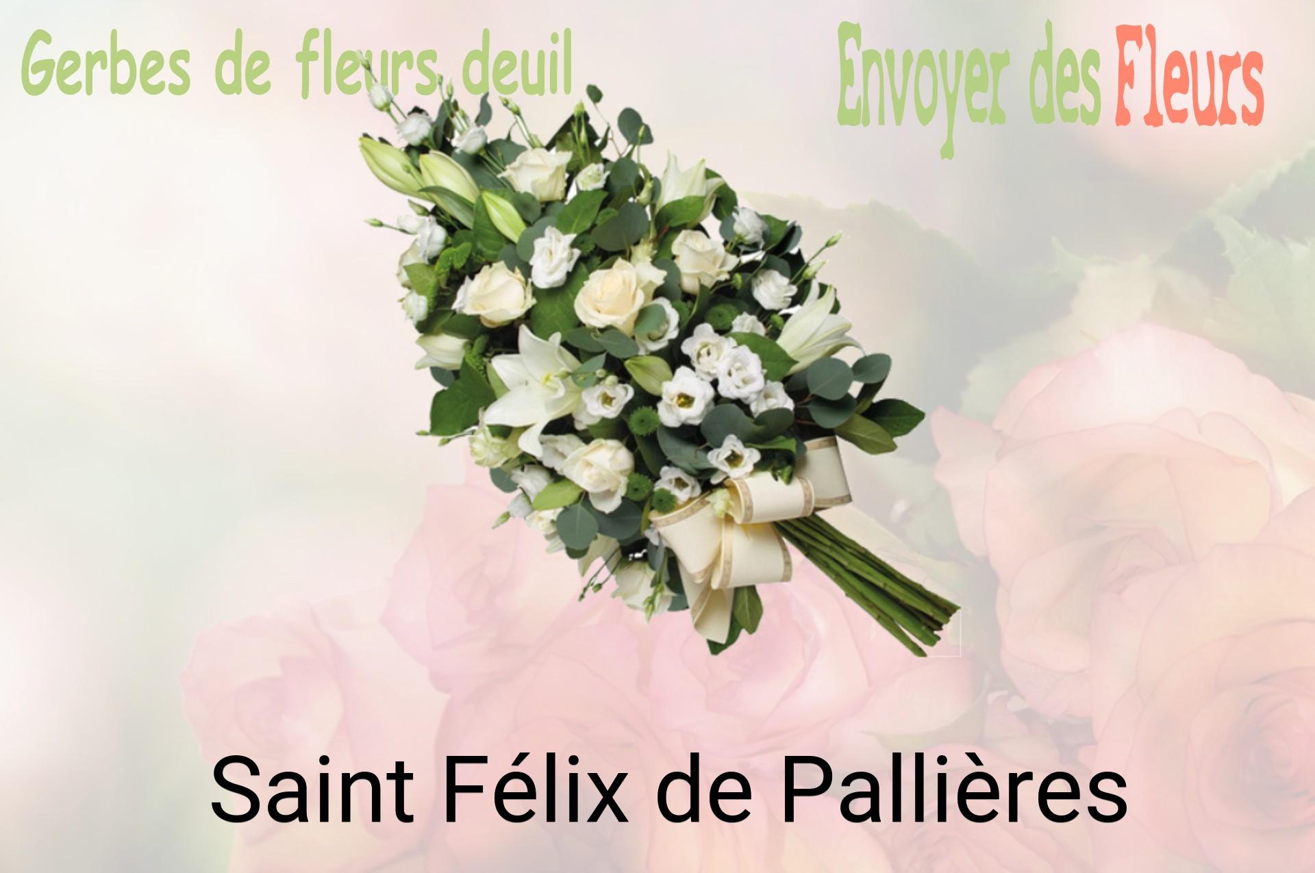 Gerbe de fleurs de deuil livrée à Saint-Félix-de-Pallières